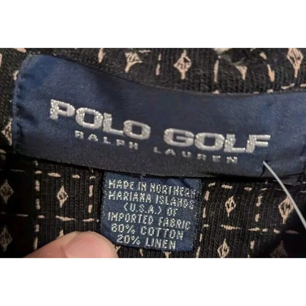 VINTAGE Polo Golf Shirt XL Highland D Ralph Lauren Short Sleeve RL Logo 90s NWT